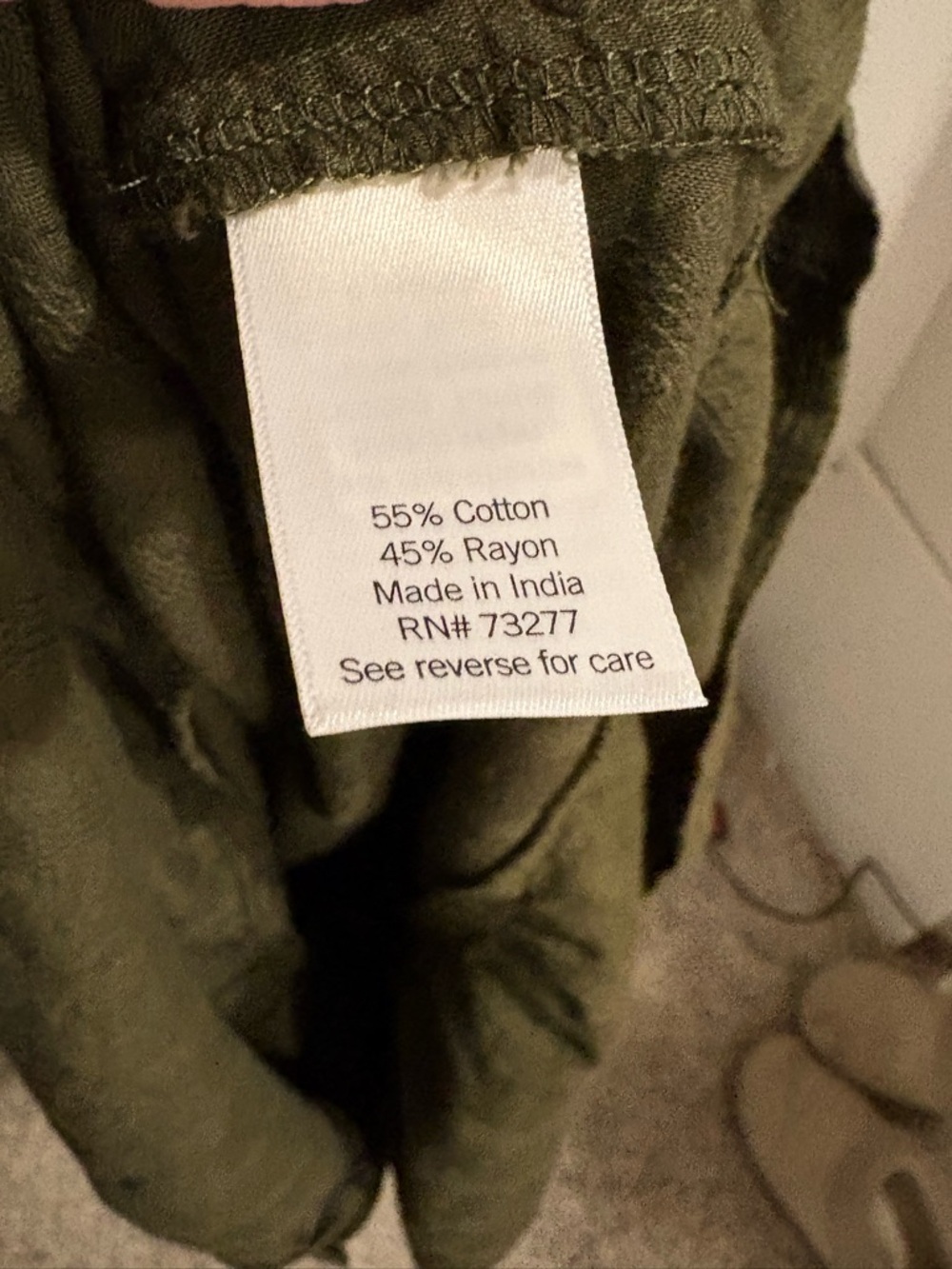 Sonoma Olive Green Button-Front Tiered Maxi Dress Size Small - Picture 5 of 5